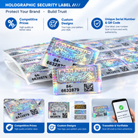 Étiquette anti-contrefaçon, autocollants avec code QR 3D, impression holographique, autocollant de sécurité inviolable, hologramme