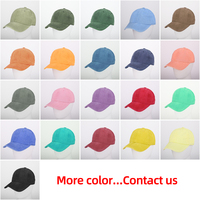 Casquette de baseball unisexe en denim de coton délavé avec logo brodé personnalisé, style vintage, ajustable, pour hommes et femmes