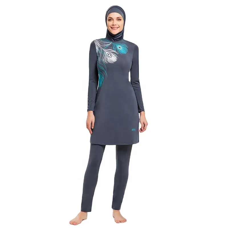ชุดว่ายน้ำมุสลิมแขนยาวสำหรับผู้หญิงชุดว่ายน้ำแขนยาวแบบ2024จากร้าน Kini