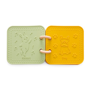 Personnaliser l'usine de gomme de silicone pour l'éducation précoce des enfants animal de qualité alimentaire bain de bébé livre de silicone <span class=keywords><strong>jouet</strong></span> apaisant - Product Image 5