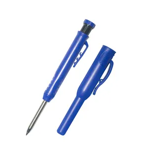 Solid Carpenter Pencil with Pencil Holder and Deep Hole Mechanical Carpenter Marker