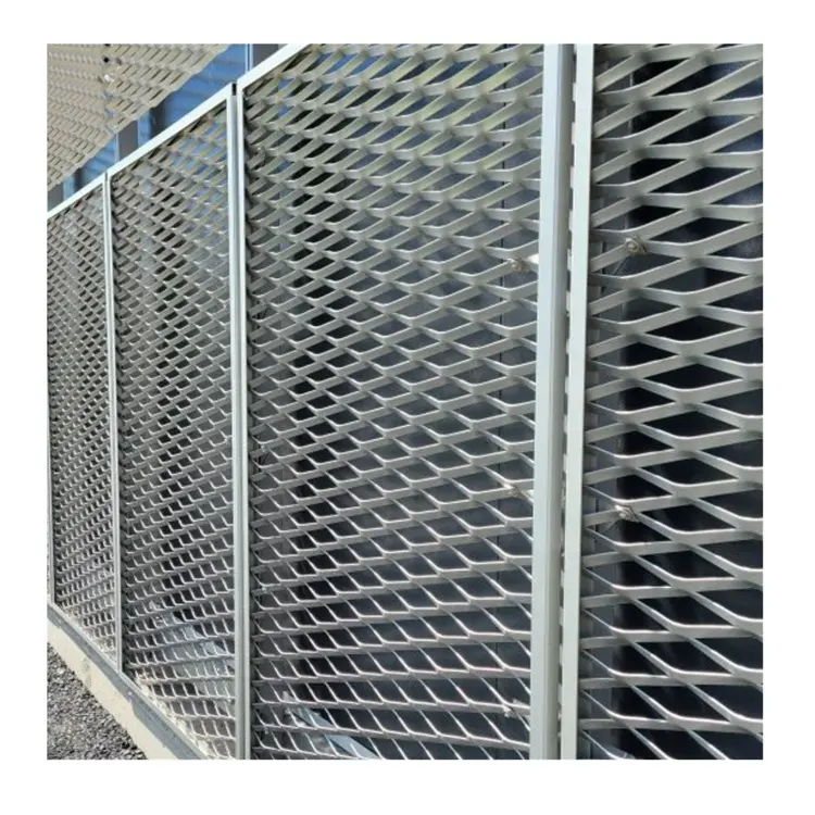 High Quality Iron Decorative Expanded Metal Panel Aluminum Grid Expanded Metal For Security Fence