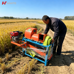 Offre Spéciale : Batteuse à Essence Portable Haute Efficacité pour Petites Exploitations Agricoles, Production Continue en Extérieur, Vente Directe Usine - Product Image 1