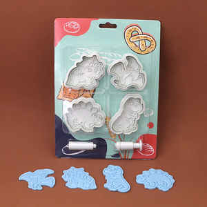 <span class=keywords><strong>Emporte</strong></span>-pièces multifonctionnels en plastique écologique de la série Dinosaures, personnalisables, outil de pâtisserie <span class=keywords><strong>3D</strong></span> pour usage domestique - Product Image 6