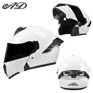 <span class=keywords><strong>Casco</strong></span> de Motocicleta Integral para Motociclismo al Aire Libre con Lente Antivaho Transpirable Blanco y Negro Aprobado por la Fábrica - Product Image 4
