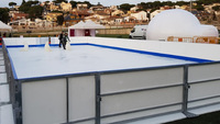 Feuilles de plastique artificielles de panneau de clôture de barrière de patinoire pour l'usage de patinoire/panneau extérieur durable de Dasher de HDPE
