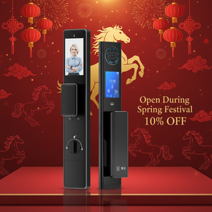 Interphone vidéo <span class=keywords><strong>WiFi</strong></span> intelligent avec reconnaissance <span class=keywords><strong>de</strong></span> carte/visage, déverrouillage par mot <span class=keywords><strong>de</strong></span> <span class=keywords><strong>passe</strong></span>/clé et contrôle par application pour la sécurité <span class=keywords><strong>de</strong></span> la maison intelligente - Product Image 1