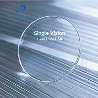 Verres de lunettes Pioneer Optical 1.499/1.56/1.60/1.67/1.74 Blue Cut HMC à vision simple, en résine, HC, pour lunettes ophtalmiques