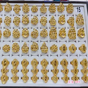 24k real gold ring design and manufacture JINGZHANYI has focused on jewelry manufacturing for 20 years Pure gold ring custom