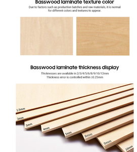 Contreplaqué de tilleul naturel non traité de différentes tailles, idéal pour la fabrication artisanale, la sculpture, le marquage et la peinture. - Product Image 2