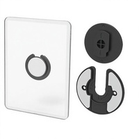 Support mural universel en plastique pour tablette, support rotatif réglable à 90 degrés, adapté aux Ipads/Kindle/liseuses électroniques, paquet de 2, noir