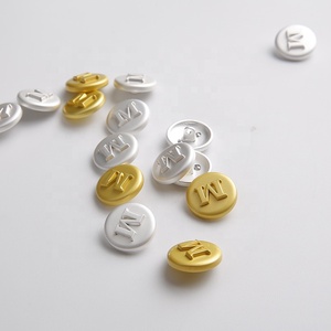 合金纽扣金属柄服装袋制服连衣裙装饰品尺寸28L 36L铜定制标志按钮 - Product Image 2