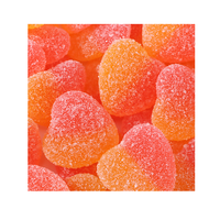 Groothandel Op Maat Gemaakte Hartvormige Gummy Zachte Snoep Halal Suiker Gecoat Met Individuele Verpakking Voor Valentijnsdag