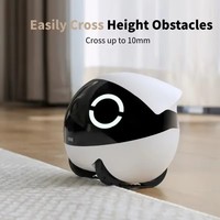 Robot Compagnon pour Animaux de Compagnie avec Contrôle Sans Fil Intelligent par Application, Caméra HD, Voix Bidirectionnelle Interactive, Jouet pour Chat à Poulie