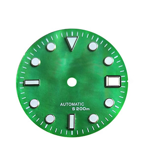 Horlogemaker produceert wijzerplaat van natuurlijk blauw parelmoer met aangepaste logo's in bulk. - Product Image 4