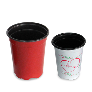 Macetas de planta de flores de plástico de color profundo a granel para vivero de jardín - Product Image 2