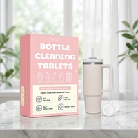 Tablettes de nettoyage jetables en acier inoxydable pour bouteilles d'eau, écologiques, inodores, nettoyant pour réservoirs d'hydratation et thermos métalliques