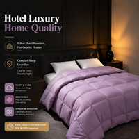Couette matelassée de luxe en duvet d'oie certifiée RDS, 1500g de garnissage, taille King, chaude, sans pression, hypoallergénique, en coton