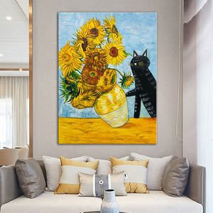 Arte de pared impresionista abstracto moderno al por mayor lienzo grande personalizado pinturas de flores pintadas <span class=keywords><strong>a</strong></span> mano Dafen reproducción <span class=keywords><strong>Picasso</strong></span> - Product Image 6