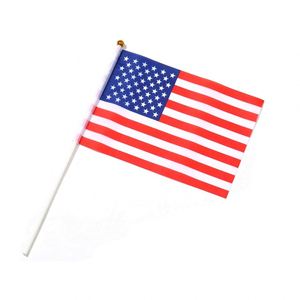 Wholesale Multi Size Custom Design Polyester Portable Hand <b>Flag</b> Plastic Pole-Flying Sporty Style All Countries Palestine - Product Image 2