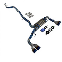Échappement complet en titane Valvetronic pour BMW X3 G01 SDrive30i B48 2.0T 2018+ avec embouts bleu brûlé