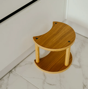 Holz-Kinderstuhl für Kleinkinder, Mond- und Ovalform, 20 cm, für Küche und Toilette, Töpfchentraining, Badezimmer, Kinderhocker - Product Image 2