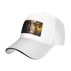 Image personnalisée Casquette de baseball de luxe en velours à 5 panneaux à bord incurvé Style américain à la mode Lettre imprimée sportive Couvre-chef sublimé en caoutchouc - Product Image 4