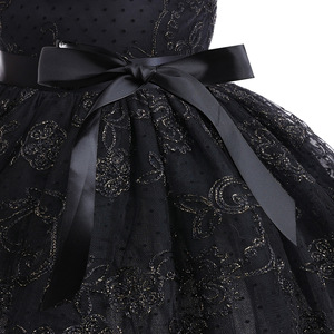 Abito da ballo estivo formale in pizzo floreale senza maniche stile principessa per bambine da 3 <span class=keywords><strong>a</strong></span> 12 anni - Product Image 5
