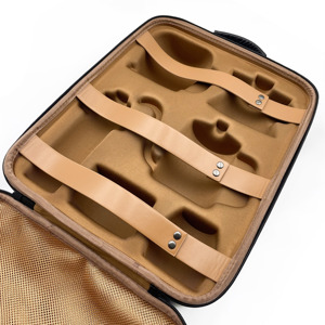 Tùy chỉnh di động đi du lịch Cà Phê Trà Maker <span class=keywords><strong>Deluxe</strong></span> Bộ Quà Tặng công cụ trường hợp vỏ cứng Máy pha cà phê Set EVA trường hợp - Product Image 2