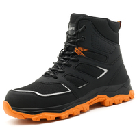Chaussures de sécurité anti-perforation AMAWEI CE à embout en acier, chaussures personnalisées pour l'exploitation minière, la construction, l'entrepôt, bottes de travail noires 863