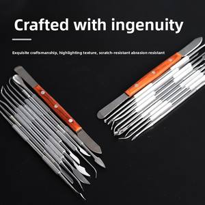 Kit de couteau pour prothèse dentaire pour étudiant Source d'alimentation manuelle comprend un couteau à découper à la cire cuillère à cire dentaire outil de remplissage pour sculpter les dents dentaires - Product Image 5