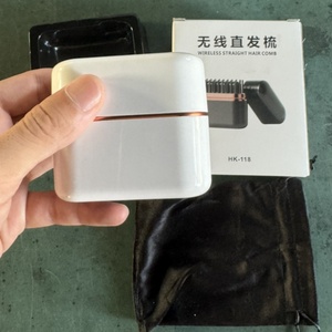 Brosse lissante infrarouge sans fil pour barbe et cheveux, résistante à la chaleur, pour séchage rapide et lissage à chaud - Product Image 1