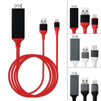 Cable USB Tipo C a HDMI de 2 Metros, 4K, Convertidor Adaptador Digital AV Inteligente con Alimentación USB para Samsung S25, MACBOOK, iPhone 15