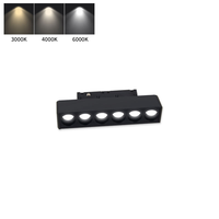 Système d'éclairage sur rail magnétique LED IMENS moderne en aluminium 12W, trois couleurs, pour usage intérieur en hôtel, CRI 90 élevé, dimmable, direct usine