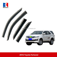 Deflector de Viento para Ventanilla de Coche, Visera Protectora de Lluvia y Sol para Puerta Lateral, para TOYOTA FORTUNER