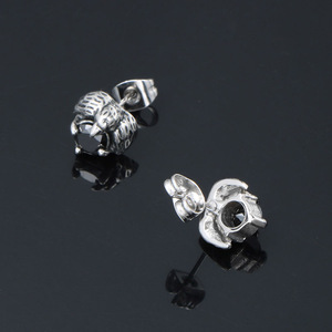 Pendientes de Moda con Forma de Garra de Dragón, Incrustaciones de Ágata Negra, Diseño de Alas Geométricas, Joyería Unisex para Oreja CF123 - Product Image 3