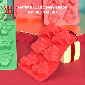 Moule à gâteau en silicone en forme de sapin de Noël, design mignon, résistant à la chaleur, pour pâtisserie et desserts, ustensile de cuisson de cuisine - Product Image 6
