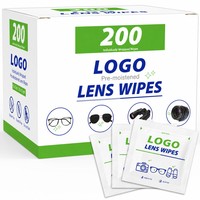 Lingettes de nettoyage d'écran individuelles en marque privée TW, lingettes pré-humidifiées en microfibre pour objectifs