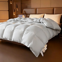 Couette d'été simple en duvet de canard blanc, personnalisable, respirante, anti-déperdition de duvet, hypoallergénique, vente en gros directe usine pour hôtels et maisons
