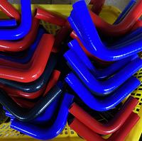 Haute Performance Noir Droit 45 90 Degrés Silicone Tuyau Turbo/Admission/Intercooler Tuyauterie Tube Silicone Coupleur Tuyau Tuyau