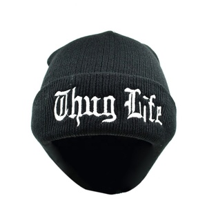 Casquette d'hiver personnalisable de style hip-hop coréen Thug Life, broderie 3D, bonnet avec inscription, caractéristiques des bonnets, logo personnalisé - Product Image 3