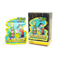 Sachets Mylar Holographiques Exotiques Personnalisés Refermables avec Fermeture Éclair, Anti-Odeur, pour Biscuits et Bonbons, 3.5g, 7g, 28g