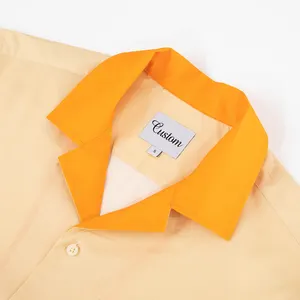 2024 Factory Custom Cuba Collar Button Up Designer Bowling Shirts For Men