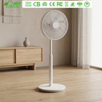 Ventilateur sur pied intelligent RUNAL, rechargeable, à circulation d'air, pour la maison, avec batterie, en plastique, télécommande, contrôlable par application, réglable