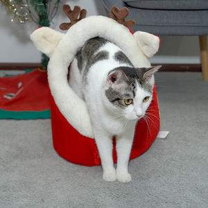 ผู้ผลิตขายส่งคริสต์มาสเตียงแมวสีแดงกวางออกแบบกวาง - Product Image 4