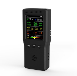 <span class=keywords><strong>Monitor</strong></span> de qualidade do ar 9 em 1 multifuncional com display automático para escritório interno TVOC PM <span class=keywords><strong>CO2</strong></span> Detector de ar - Product Image 3