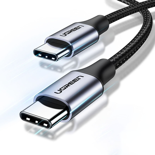 Ugreen Usb C to Type C for Samsung S20 Pd 100w 60w Cable for Macbook Ipad Pro Quick Charge 4.0 Usb-c Fast Harge Cord