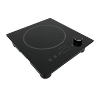 Table de cuisson à induction portable 1800W avec certificat ETL, plaque vitrocéramique tactile, brûleur de comptoir, cuisinière électrique
