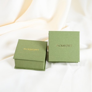 PackSecret MOQ 1Piece Custom Logo Jewelry Gift Boxes Magnetic Closure <b>Earring</b> Necklace Jewelry <b>Box</b> - Product Image 3