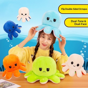 Peluche <span class=keywords><strong>de</strong></span> <span class=keywords><strong>Pulpo</strong></span> <span class=keywords><strong>Reversible</strong></span> <span class=keywords><strong>de</strong></span> Doble <span class=keywords><strong>Cara</strong></span>, Muñeco Divertido y Caprichoso - Product Image 3